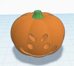 Pumpkin with a angry face