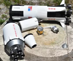 Saturn V with stages