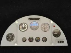Scale cockpit of a Corby Starlet Home built Plane