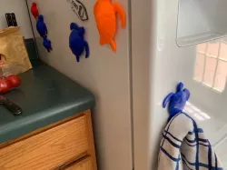 Sea Turtle magnetic dish towel rack
