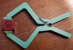 Spring clamp with a clothespin spring