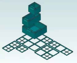 Stackable organization boxes