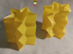 Star Vase Wave and Low Poly Variants (Vase Mode)