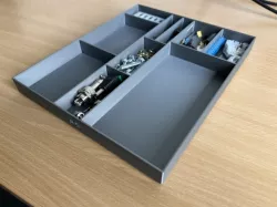 Stockable parts organizer