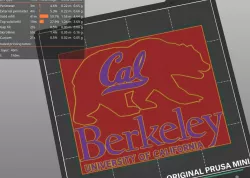 University of Berkeley, Cal Logo Stencil