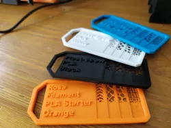 Various infill patterns sample for Filament Sample Box | Infill / Color Swatch | Remix