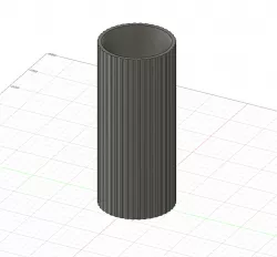 Vase textured Zylinder modern, minimalistic and chic