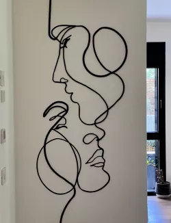 Wall Art Sculpture - Man & Woman