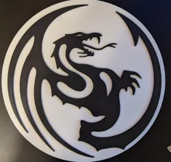 Wall mount dragon