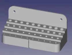 Wall-mounted drill bit holder