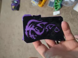 3D printed Smart wallet (thicker bolts) +Dragon customisation