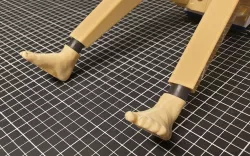 A pair of feet for a 3D-printed RC parachute jumper (skydiver) named "Bruno"