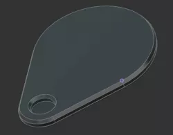 Aldi Cart Quarter Keychain v2