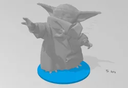 Baby Grogu using the force.