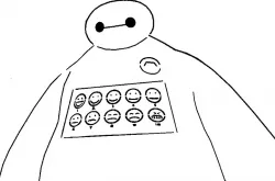 Baymax stencil 4