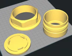 BBS RS CAP lock nut assembly