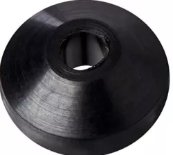 Bidet domed washer for t-valve to bottom of toilet fill valve tube