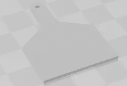 Blank Cow Ear Tag Earring