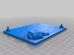 Blank snow bases for wargaming (Kings of War)