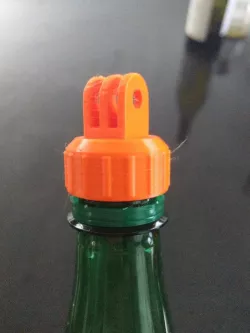 Bottle Screw Cap with GoPro Mount