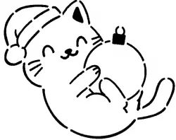 Cat stencil 4