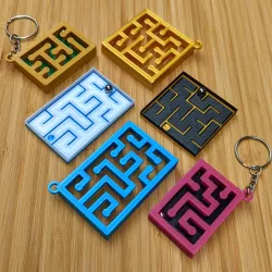 Circuitry-Inspired Keychain Marble Maze