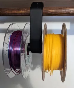 Clothes Hanger Rod Filament Holder