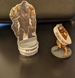 Condition and Status Tokens for 1 Inch Dungeons and Dragons or TTRPG game