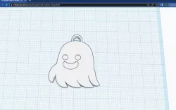Cute Ghost Keychain