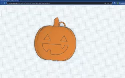 Cute Pumpkin Keychain Large Mouth