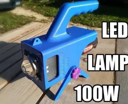 DICK LAMP 1000 - TOOL BATTERY OPERATED COB MODULE FLASHLIGHT