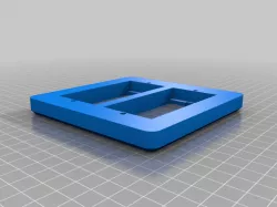 Drok Meter Electric Box Cover Mounting Plate (Duplex_Mirror)