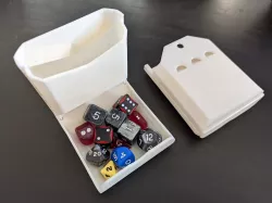 Easy Print Hinged Dice Tower Box for Resin Printer