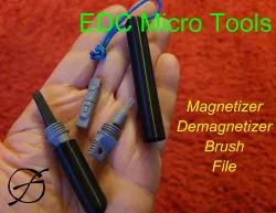 EDC Micro Tools II (Magnetizer, Demagnetizer, Brush, File)