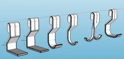 Elfa Shelf Hooks, six variants