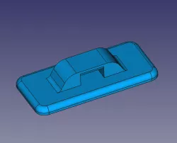 Elongated cable tie pad