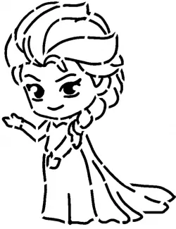 Elsa stencil 6