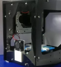 Fan mount for NEJE Laser Engraver