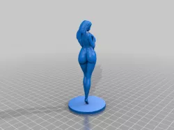Fantasy Warrior Girl With Base