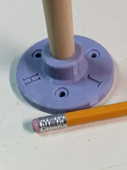 Flange for 1/2" dowel