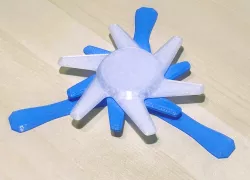 Flat spool holder attachment