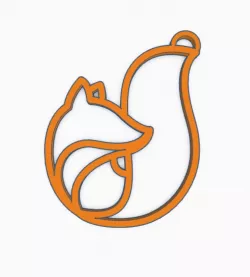 fox keychain