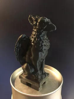 Griffin Statue with base