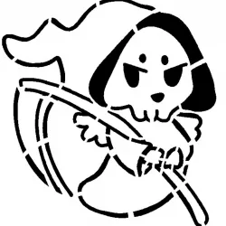 Grim Reaper stencil 27