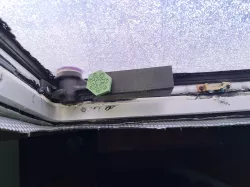 Hatch Window Block with Screw
