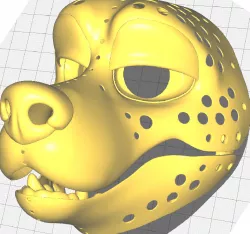 Husky: fursuit head-base, eyes, nose and teeth