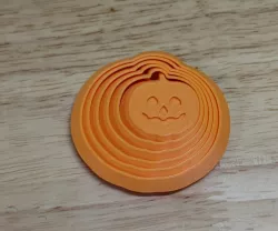 Jack-o-lantern fidget rings