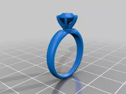 Jewelry Engagement Ring Set 3D Print Models