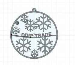 KeyChain Snowed, customizeable