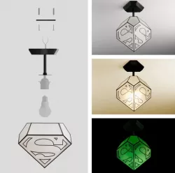 Kids Superman lamp - SMALL